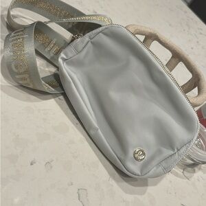 Lululemon Athletica Light Gray Crossbody Bag